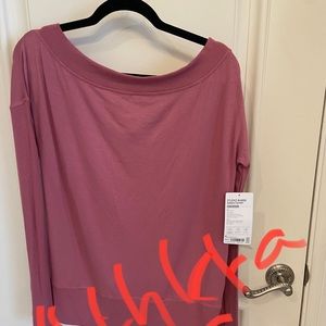 Athleta new barre sweatshirt NWT Rose pink sz S